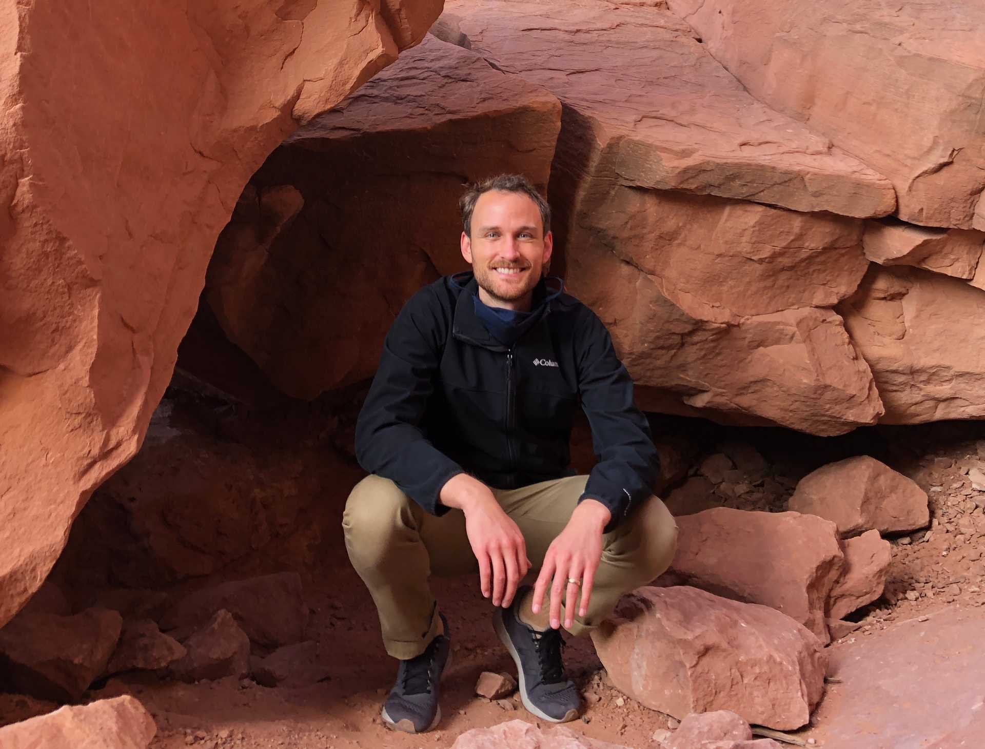 Zach at Arches National park in Moab, Utah